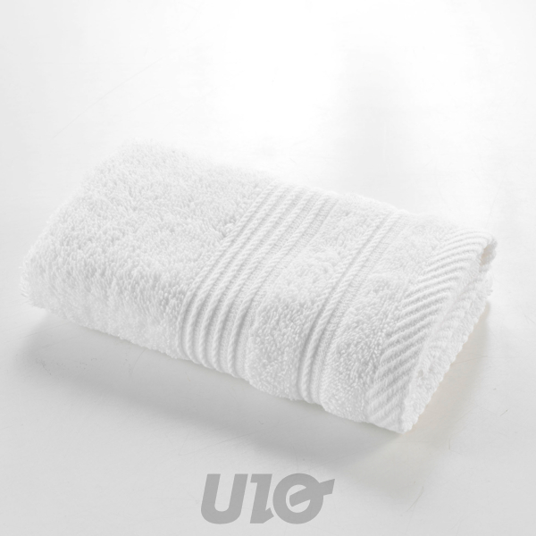 SERVIETTE INVITÉ 30x50CM ÉPONGE UNIE TENDRESSE BLANC