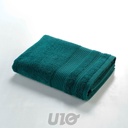ESSUIE (DRAP) DE DOUCHE 70x130CM ÉPONGE UNIE TENDRESSE ÉMERAUDE
