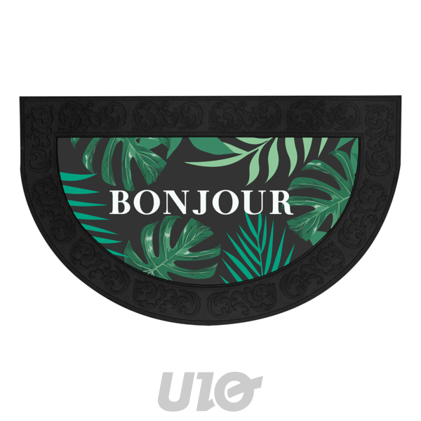 TAPIS DEMI-LUNE 45x75CM RELIEF IMPRIME VESTA