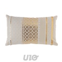 COUSSIN DÉHOUSSABLE 30x50CM COTON IMPRIMÉ OR GAYA DES. PLACE