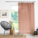 PANNEAU À ANNEAUX 140x240CM VOILE TISSÉ LINKA BLUSH