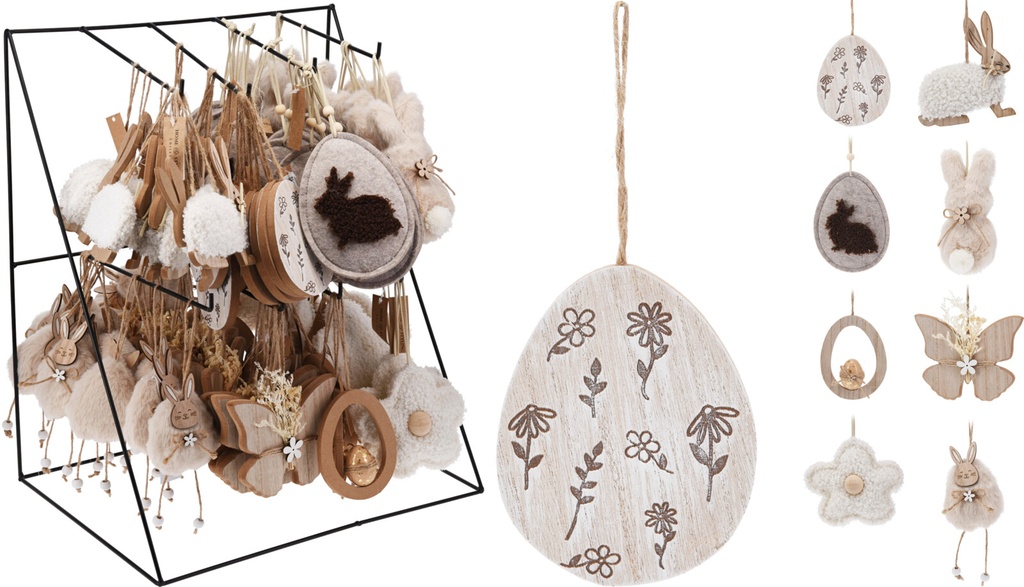 DÉCORATION DE PAQUES À SUSPENDRE - 8 MODÈLES DISPONIBLES