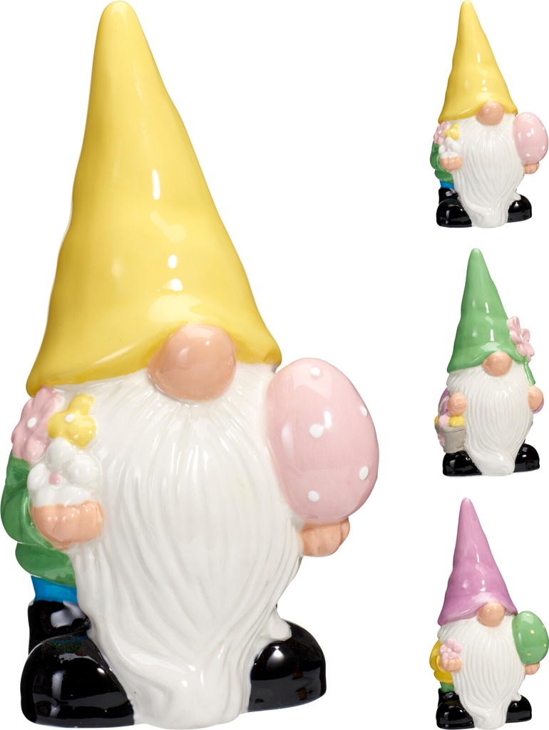 NAIN DE PÂQUES - 17CM - 3 COULEURS DISPONIBLES