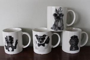 MUG CHIEN GOLD 40CL