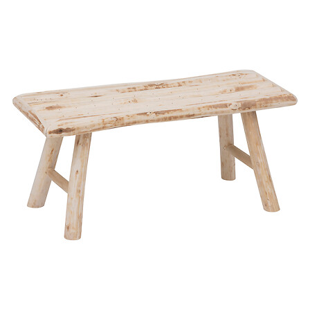 Banc Atmosphera Woody en bois de peuplier naturel 70x27 cm