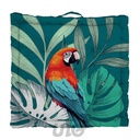 COUSSIN DE SOL 50 x 50 x 10 CM COTON IMPRIMÉ SEYCHELLES