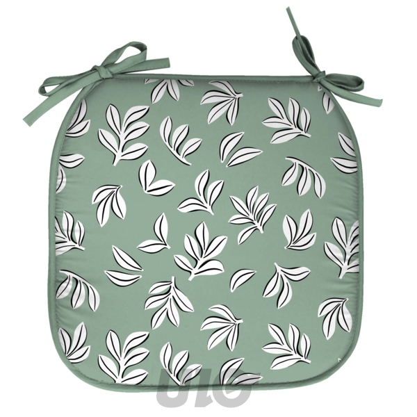 4 GALETTES 38 x 38 x 1.8 CM MICROFIBRE IMPRIMÉE MINDY SAUGE