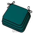 4 GALETTES 38 x 38 x 3 CM POLYESTER UNI WATERPROOF SIESTA BLEU