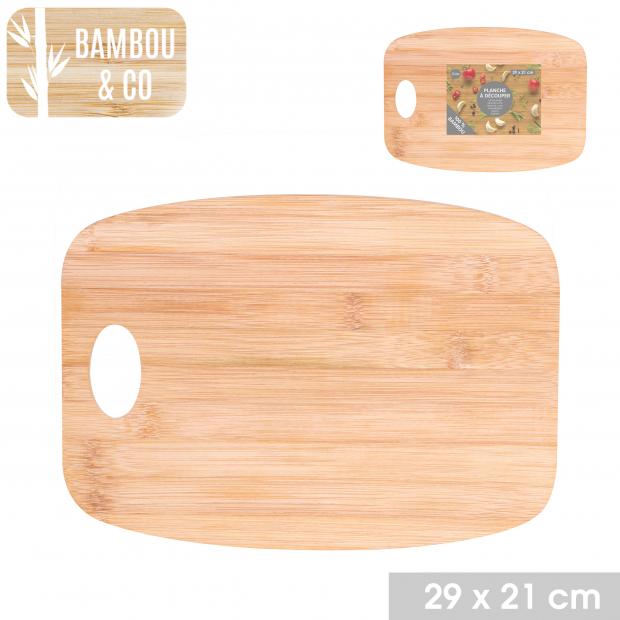 BAMBOU & CO - PLANCHE À DÉCOUPER EN BAMBOU 29X21CM
