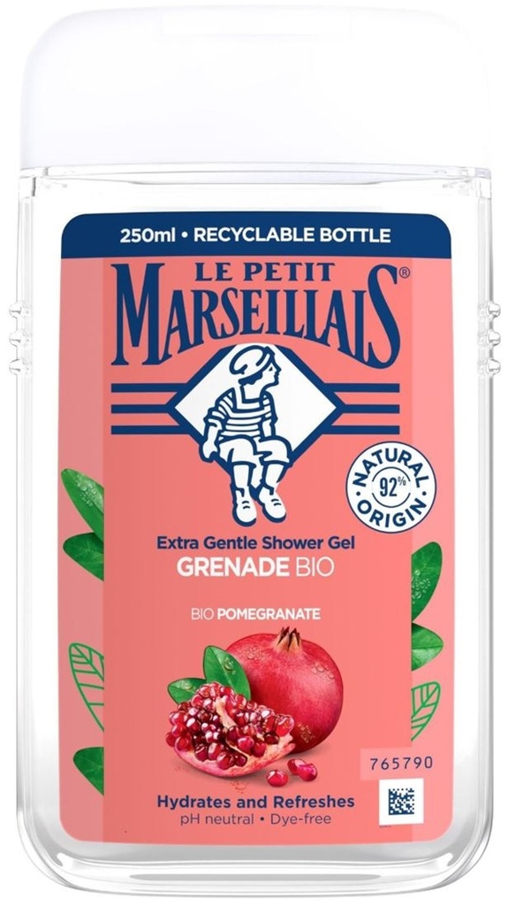 LE PETIT MARSEILLAIS GEL DOUCHE 250ML GRENADE BIO