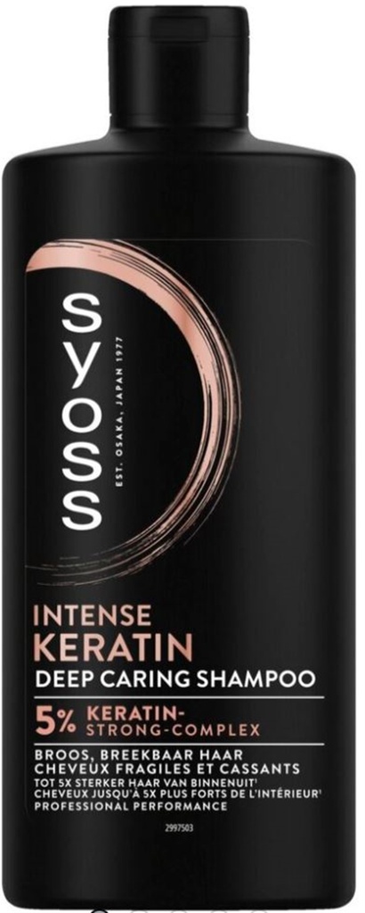 SYOSS SHAMPOING 440ML KÉRATINE