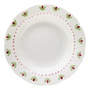 ASSIETTE CREUSE MOTIF FLEUR D23CM