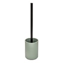 Brosse WC 5Five Verte Striée en Plastique avec Support