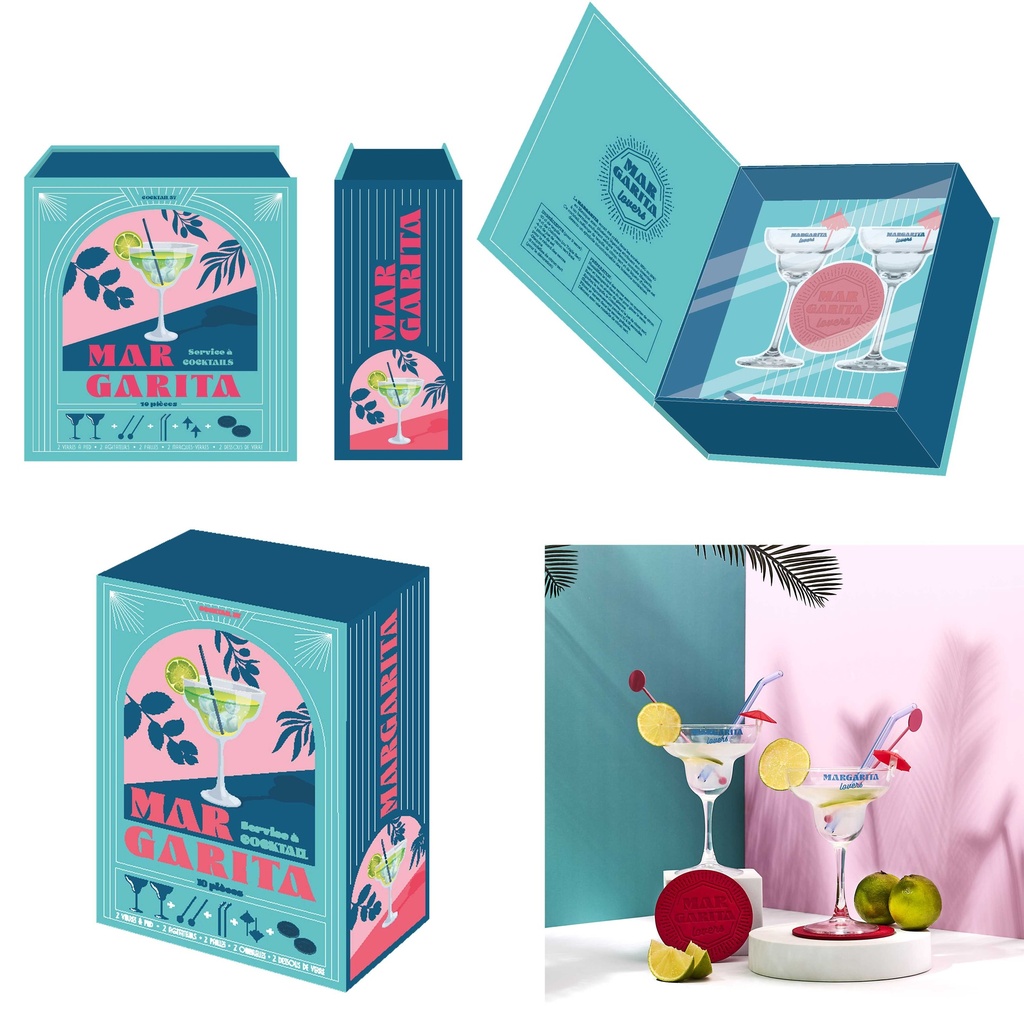 COFFRET COCKTAIL DE 10 PIÈCES MARGARITA