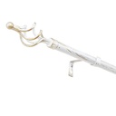 TRINGLE EN MÉTAL - ROMANE - 210CM EXTENSIBLE JUSQUE 380CM