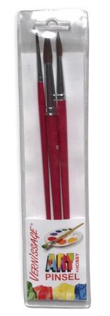 SET DE PINCEAUX - 3 PIÈCES - NR 4-8-12