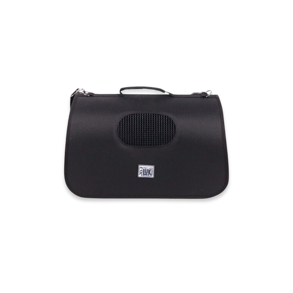 Mon Ami LUKI Sac de Transport Tunnel Chien Chat Noir 39x25x24cm