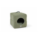 Refuge Cube Antidérapant Vert 40x40x40cm pour Chien & Chat