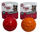 Mon Ami LUKI Balle Caoutchouc Résistante 7cm Distributeur Friandises Rouge/Orange