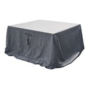 Hespéride Hambo Housse Protection Table Jardin Rectangulaire 185x125 Gris Anthracite Déperlant