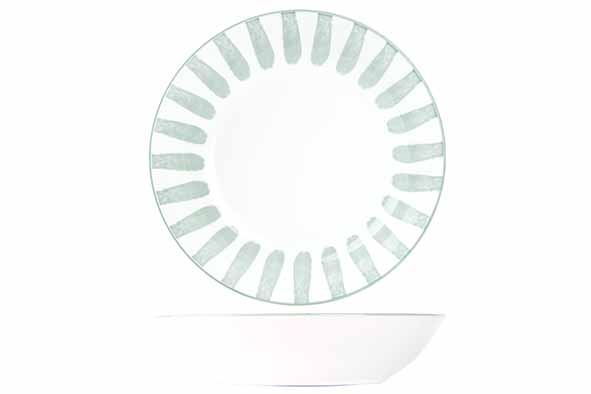 Assiette Creuse CABANA Ø20cm Vert Menthe