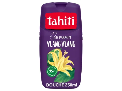 Tahiti Gel Douche Ylang Ylang 250ml - Parfum 8h, 95% Naturel