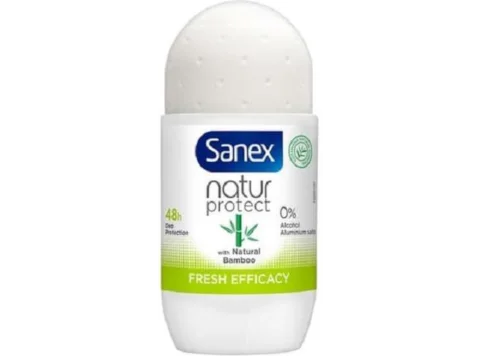 Sanex Natur Protect Déodorant Bille 50ml Bambou 0% Alcool Sels Alum.
