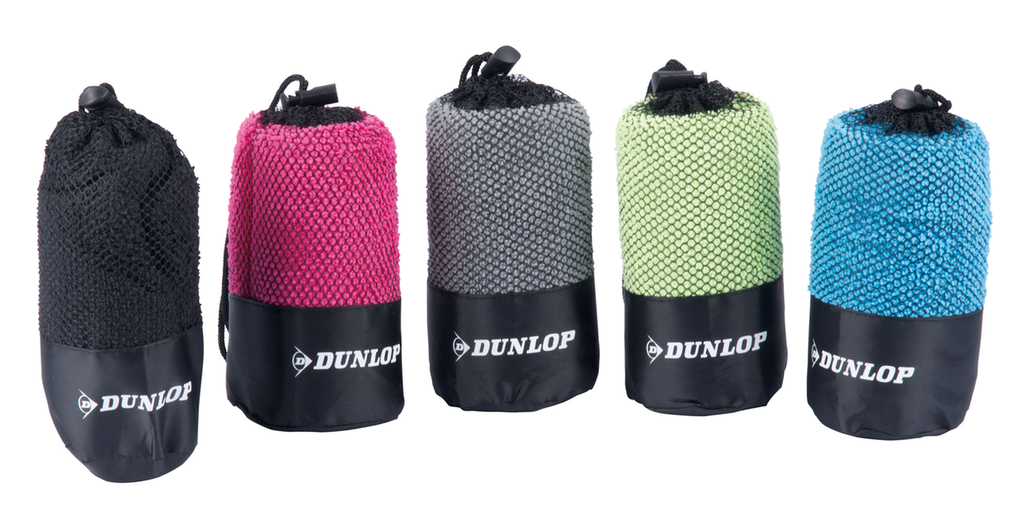 Dunlop Serviette de Sport Microfibre 80x40cm Séchage Rapide avec Pochette