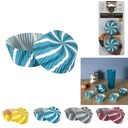 Lily Cook Caissettes muffins papier spirale bleu & blanc Ø7cm x75