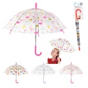 Parapluie Enfant Transparent Imprimé Flamants Roses Entre Temps