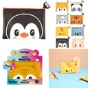 Pochette SWIIGO Pingouin The Concept Factory 20x14cm Noire