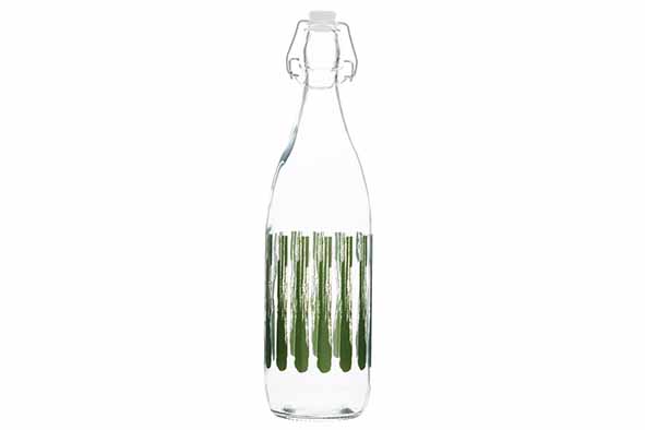 Cosy & Trendy Brisa Bouteille Verre 1L Bouchon Mécanique Vert