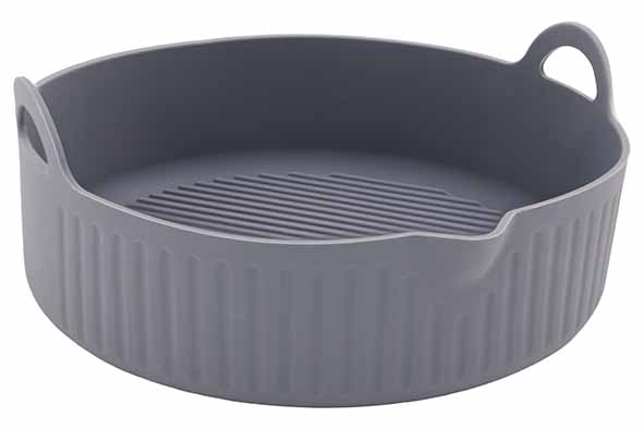 Panier Friteuse à Air Silicone Gris Ø19xH7,8cm Cosy & Trendy