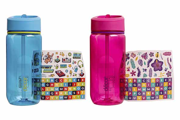 Gourde Decor Junior 500ml Tritan avec autocollants