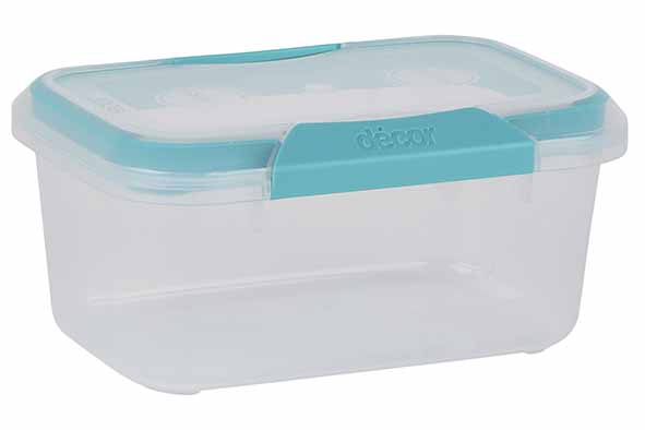 Decor Fresh Seal Clips Boîte Hermétique Alimentaire 1L Transparente