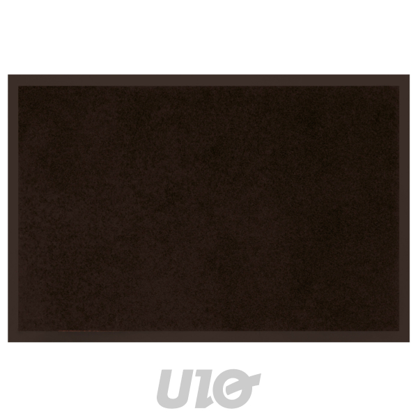 Douceur d'Intérieur Tapis d'entrée TELIO Anti-poussière Uni Noir 40x60 cm