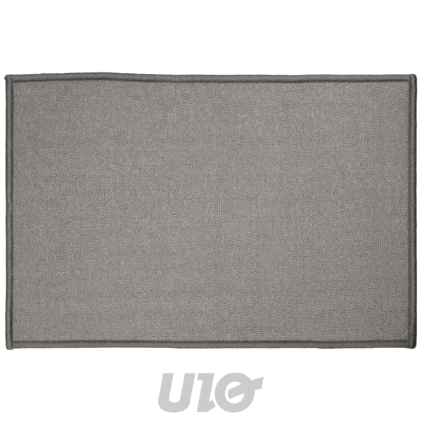 Tapis Rectangle Bouclette Unie Gris 40x60 cm Douceur d'Intérieur Primobis