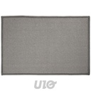Tapis Rectangle Bouclette Unie Gris 40x60 cm Douceur d'Intérieur Primobis