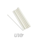 SET DE 25 PAILLES EN PP REUTILISABLE BLANC 20CM