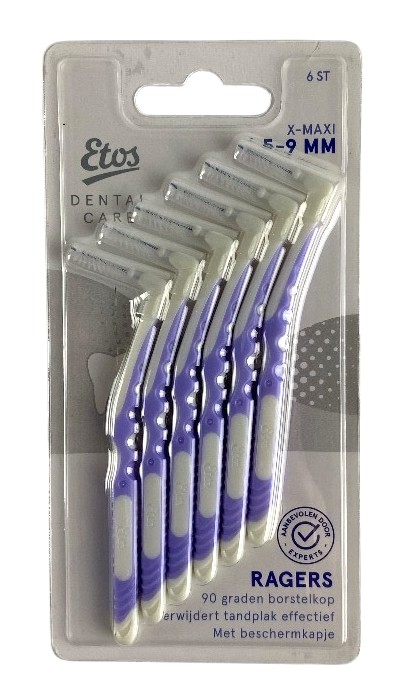Etos Ragers X-Maxi 5-9 mm Brossettes interdentaires violettes x6