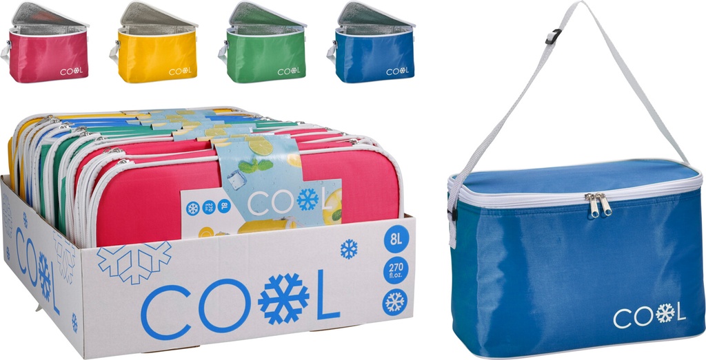 COOL Sac isotherme 8L, coloris variés, bandoulière