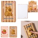 Carnet 3D Capybara Rigolo Marron "J'suis Multitâche" The Concept Factory