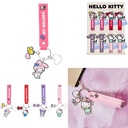 Porte-clés Hello Kitty, Pendentif Silicone & Métal Kawaii