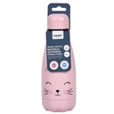 Bouteille Isotherme Cooky Concept Enfant Rose Chat Mignon Inox 26cl