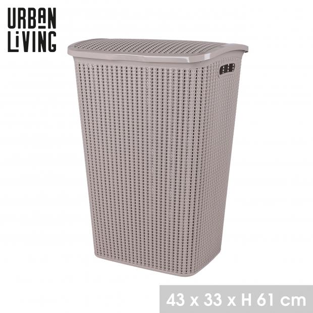 Urban Living Coffre à Linge Pasha avec Couvercle Dune 43x33x61cm