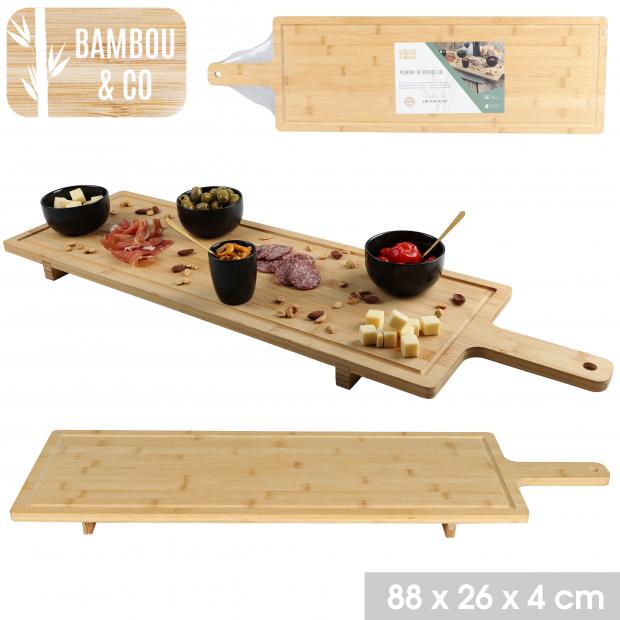 Planche de service Bambou & Co XXL 88x26x4 cm