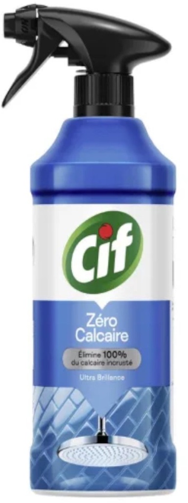 Cif Zéro Calcaire Spray Anti-calcaire Ultra Brillance 435ml
