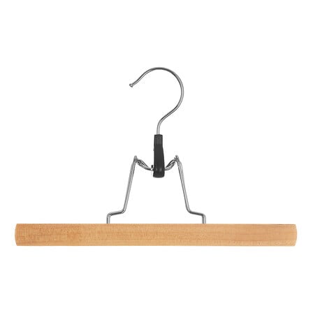 5Five SIMPLY SMART Lot de 3 Cintres à Pinces Bois Naturel