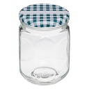 5Five Lot 6 Pots Confiture Jarro Verre 0,5L Couvercle Vichy