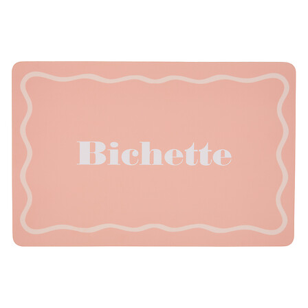 Atmosphera Set de table enfant Bichette Rose Pâle 45x30 cm